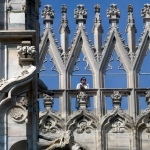 particolare del Duomo di Milano. Le guglie. foto di Gianni Congiu