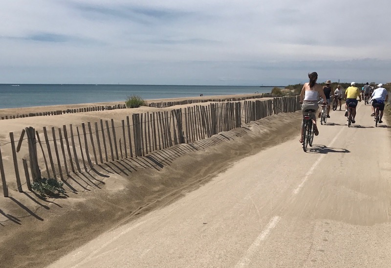 Beziers in bici lungo il mare