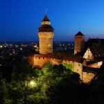 Castello di Norimberga, immagine notturna